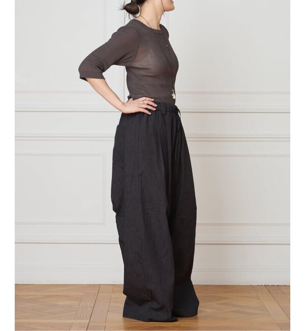 IENA LA BOUCLE「《予約》TOURNON /トゥルノン HIGH TWIST RIB H/S プルオーバー 26SSCS031」|Tシャツ・カットソー|