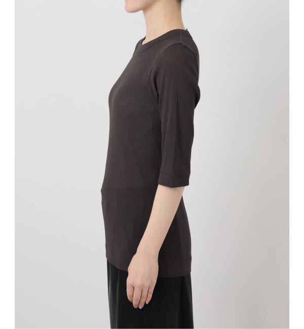 IENA LA BOUCLE「《予約》TOURNON /トゥルノン HIGH TWIST RIB H/S プルオーバー 26SSCS031」|Tシャツ・カットソー|