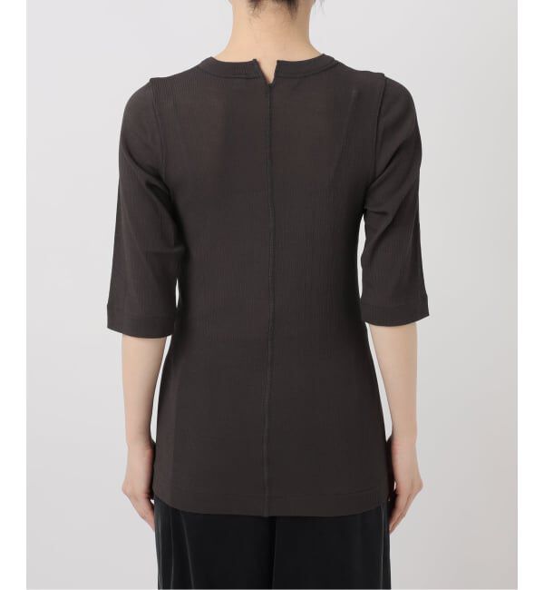 IENA LA BOUCLE「《予約》TOURNON /トゥルノン HIGH TWIST RIB H/S プルオーバー 26SSCS031」|Tシャツ・カットソー|