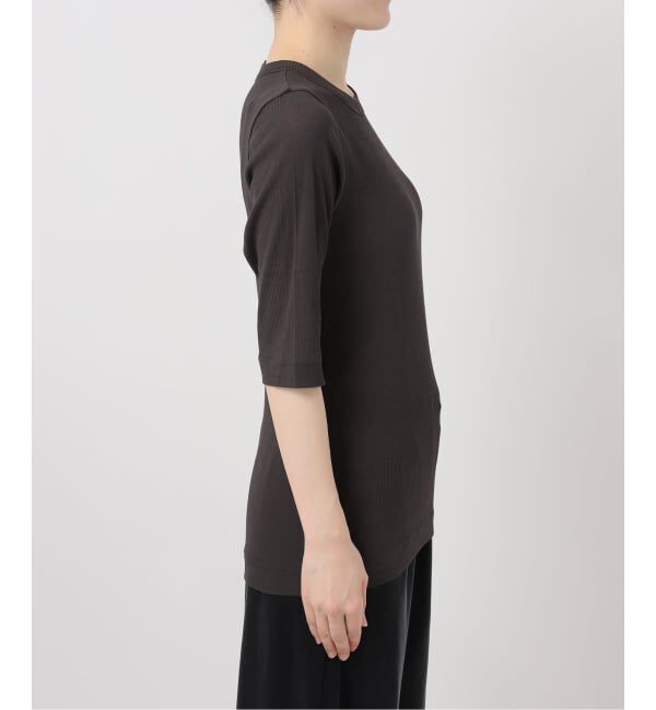 IENA LA BOUCLE「《予約》TOURNON /トゥルノン HIGH TWIST RIB H/S プルオーバー 26SSCS031」|Tシャツ・カットソー|