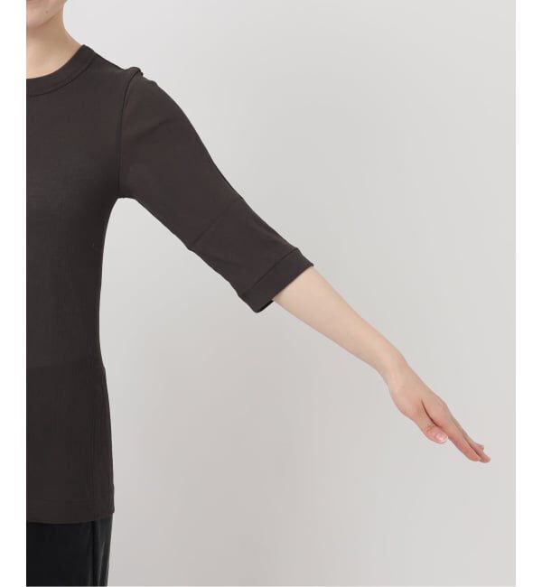 IENA LA BOUCLE「《予約》TOURNON /トゥルノン HIGH TWIST RIB H/S プルオーバー 26SSCS031」|Tシャツ・カットソー|