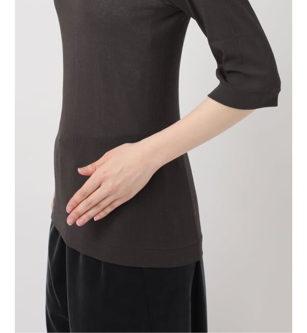 IENA LA BOUCLE「《予約》TOURNON /トゥルノン HIGH TWIST RIB H/S プルオーバー 26SSCS031」|Tシャツ・カットソー|