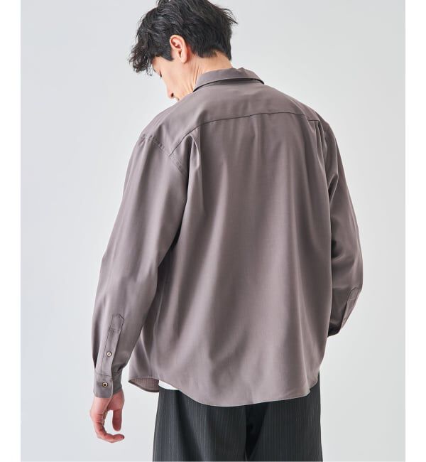 EDIFICE「SUPER 100&rsquo;s ウール レギュラー シャツ」|シャツ・ブラウス|