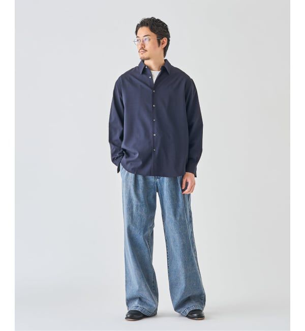 EDIFICE「SUPER 100&rsquo;s ウール レギュラー シャツ」|シャツ・ブラウス|