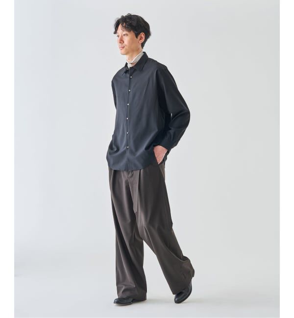 EDIFICE「SUPER 100&rsquo;s ウール レギュラー シャツ」|シャツ・ブラウス|