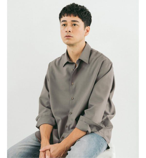 EDIFICE「SUPER 100&rsquo;s ウール レギュラー シャツ」|シャツ・ブラウス|