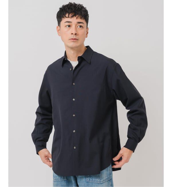 EDIFICE「SUPER 100&rsquo;s ウール レギュラー シャツ」|シャツ・ブラウス|