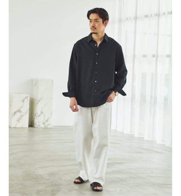 EDIFICE「SUPER 100&rsquo;s ウール レギュラー シャツ」|シャツ・ブラウス|