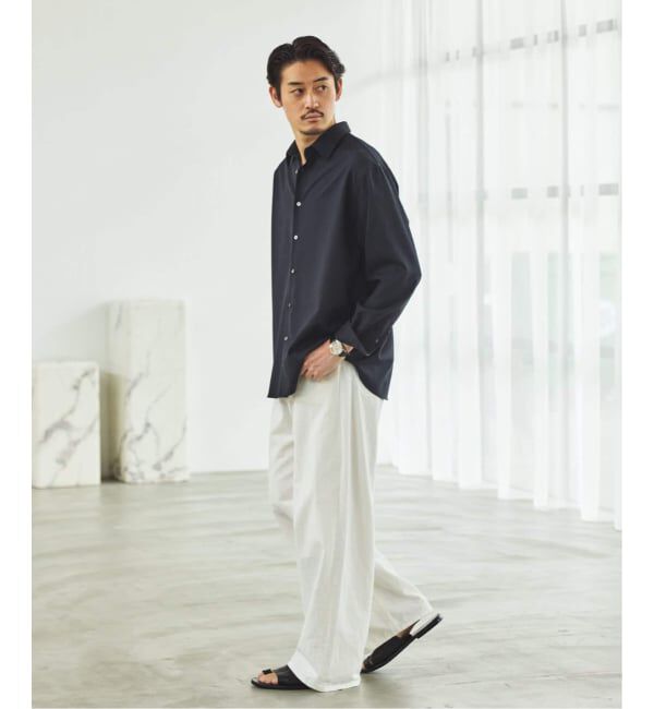 EDIFICE「SUPER 100&rsquo;s ウール レギュラー シャツ」|シャツ・ブラウス|