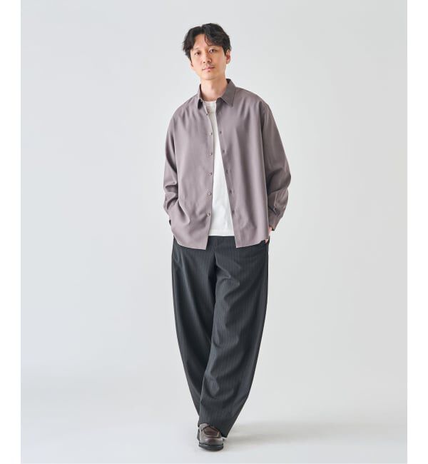 EDIFICE「SUPER 100&rsquo;s ウール レギュラー シャツ」|シャツ・ブラウス|