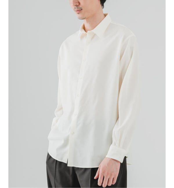 EDIFICE「SUPER 100&rsquo;s ウール レギュラー シャツ」|シャツ・ブラウス|ホワイト