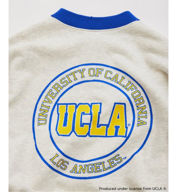 JOURNAL STANDARD relume「UCLA&times;relume ヴィンテージ加工スウェット/ハーフジップ・ヘンリー・クルー」|スウェット・ジャージ|
