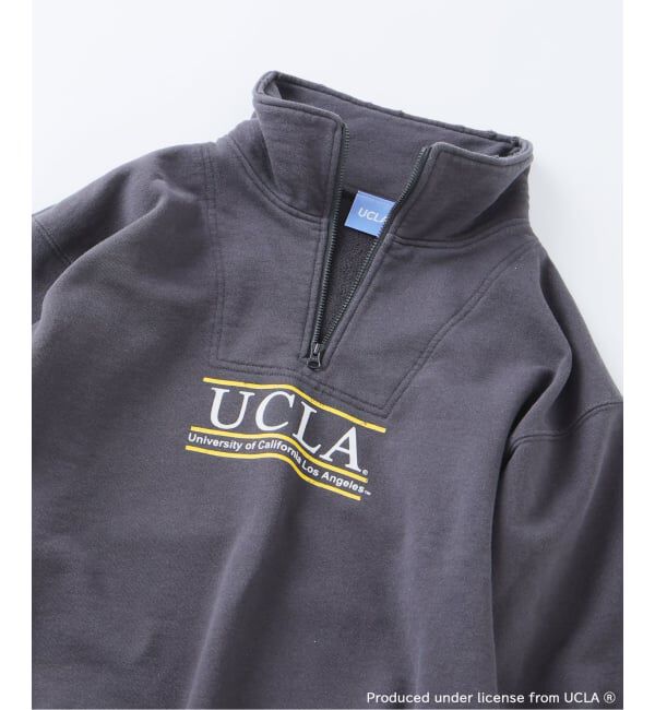 JOURNAL STANDARD relume「UCLA&times;relume ヴィンテージ加工スウェット/ハーフジップ・ヘンリー・クルー」|スウェット・ジャージ|
