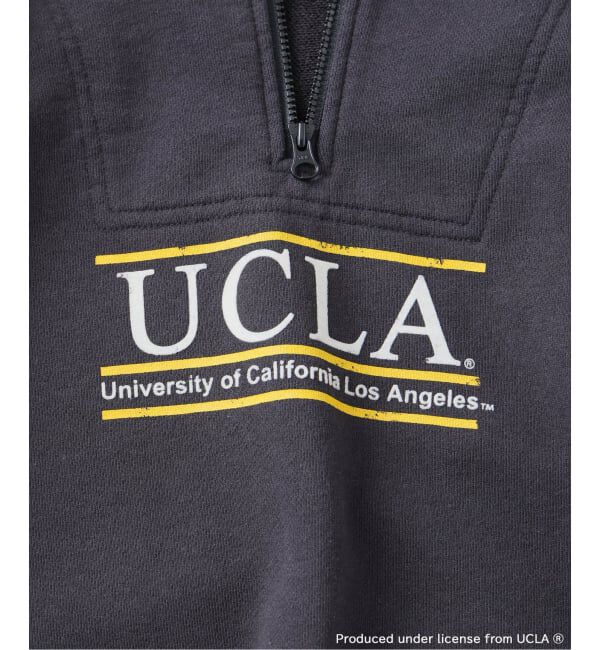 JOURNAL STANDARD relume「UCLA&times;relume ヴィンテージ加工スウェット/ハーフジップ・ヘンリー・クルー」|スウェット・ジャージ|