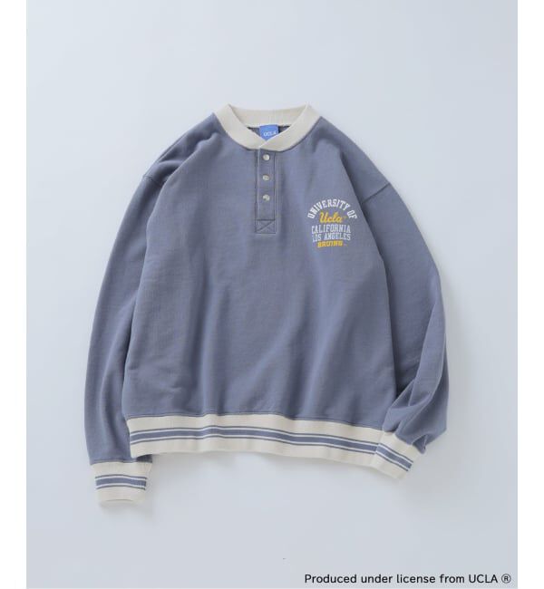 JOURNAL STANDARD relume「UCLA&times;relume ヴィンテージ加工スウェット/ハーフジップ・ヘンリー・クルー」|スウェット・ジャージ|