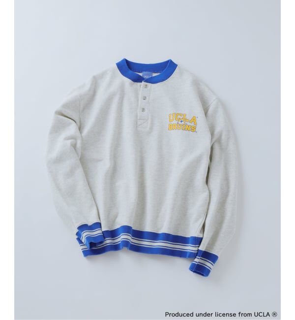 JOURNAL STANDARD relume「UCLA&times;relume ヴィンテージ加工スウェット/ハーフジップ・ヘンリー・クルー」|スウェット・ジャージ|