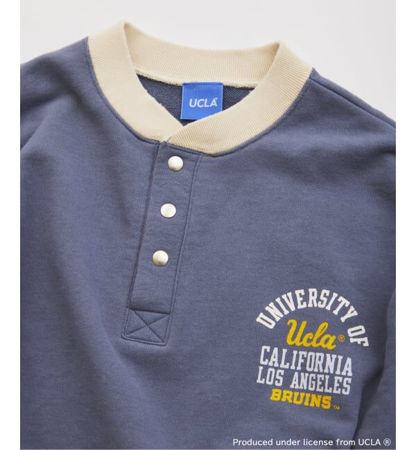 JOURNAL STANDARD relume「UCLA&times;relume ヴィンテージ加工スウェット/ハーフジップ・ヘンリー・クルー」|スウェット・ジャージ|