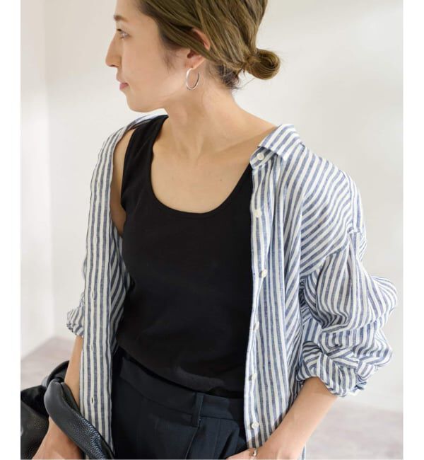 FRAMeWORK「≪追加≫2WAYベアテレコタンク2」|タンクトップ|ブラック