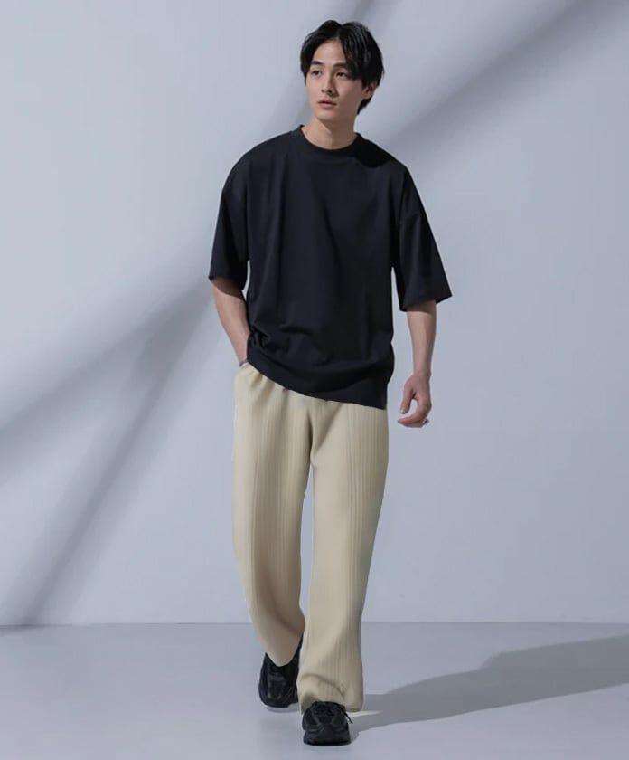 nano･universe「Anti Soaked(R)汗染み防止 クルーネックビッグT」|Tシャツ・カットソー|