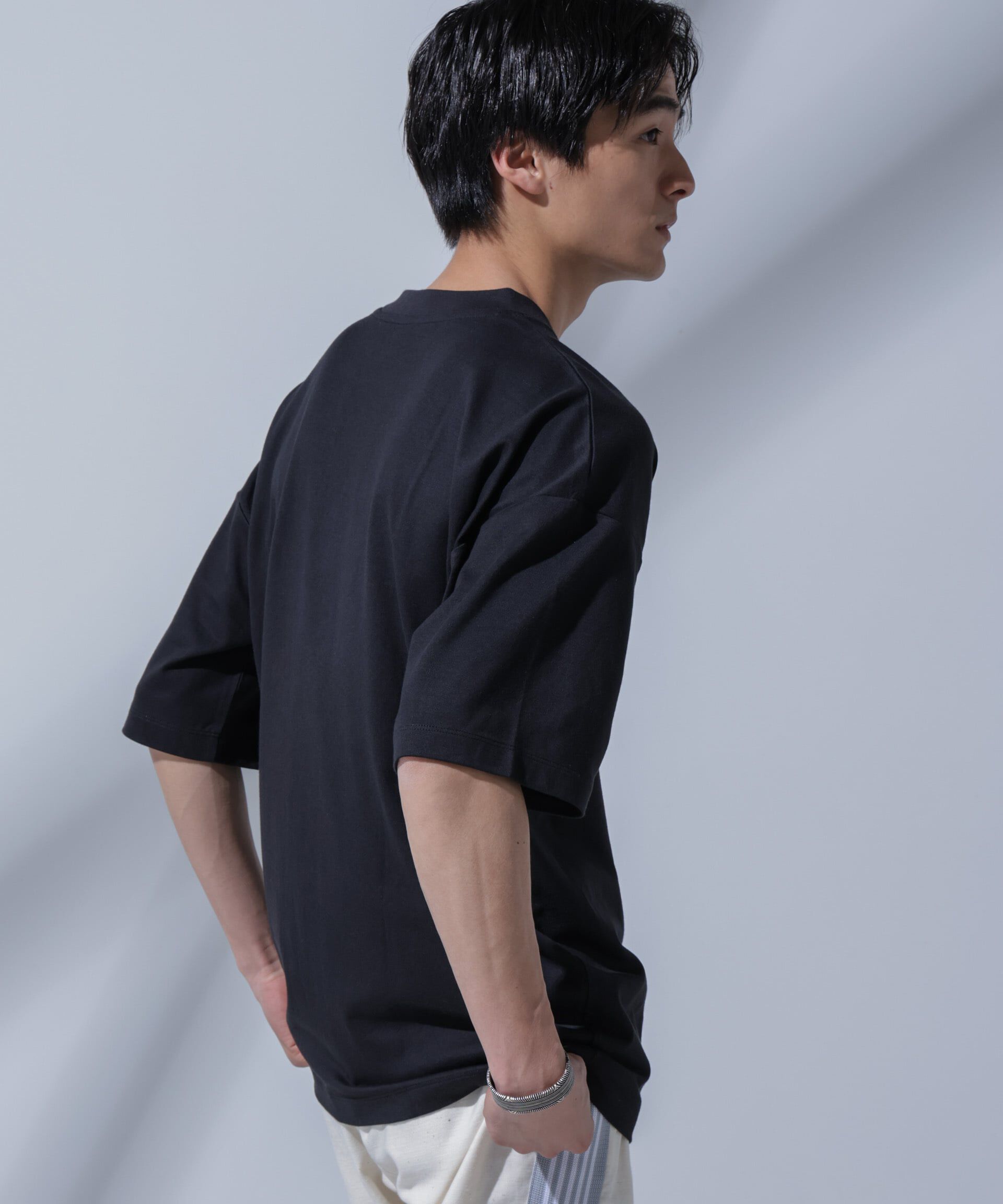 nano･universe「Anti Soaked(R)汗染み防止 クルーネックビッグT」|Tシャツ・カットソー|