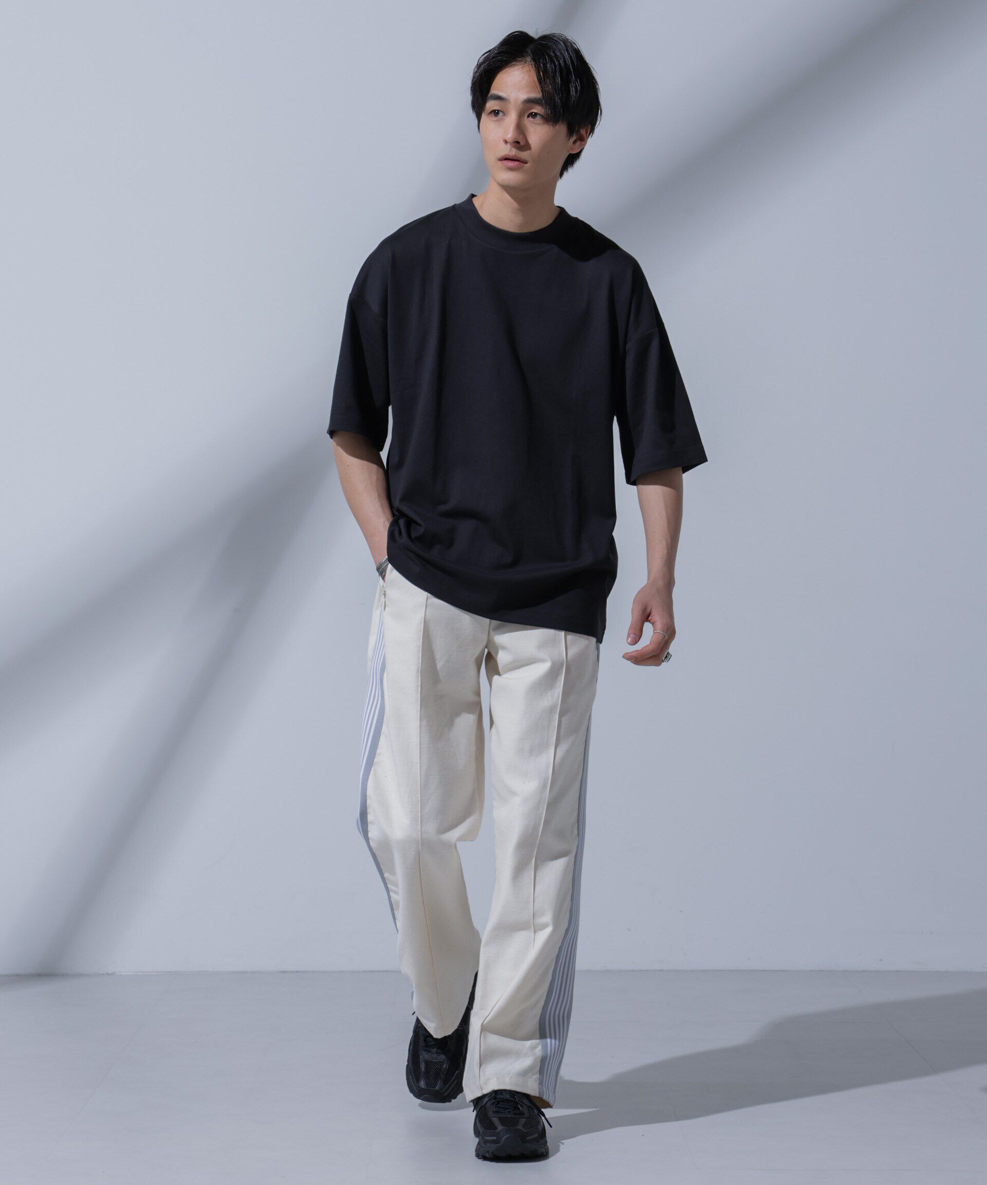 nano･universe「Anti Soaked(R)汗染み防止 クルーネックビッグT」|Tシャツ・カットソー|