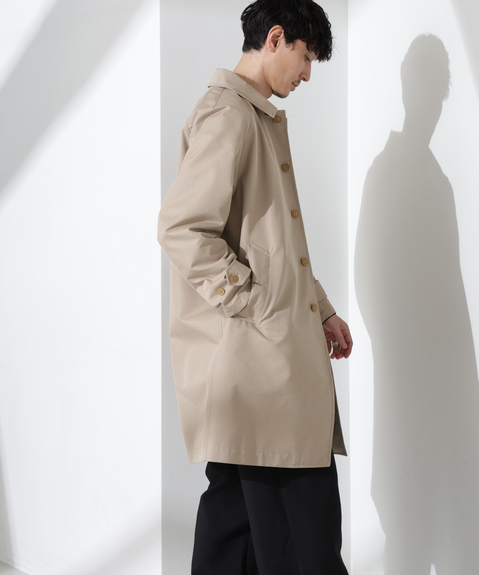 nano･universe「撥水ギャバラグランステンカラーコート」|その他|