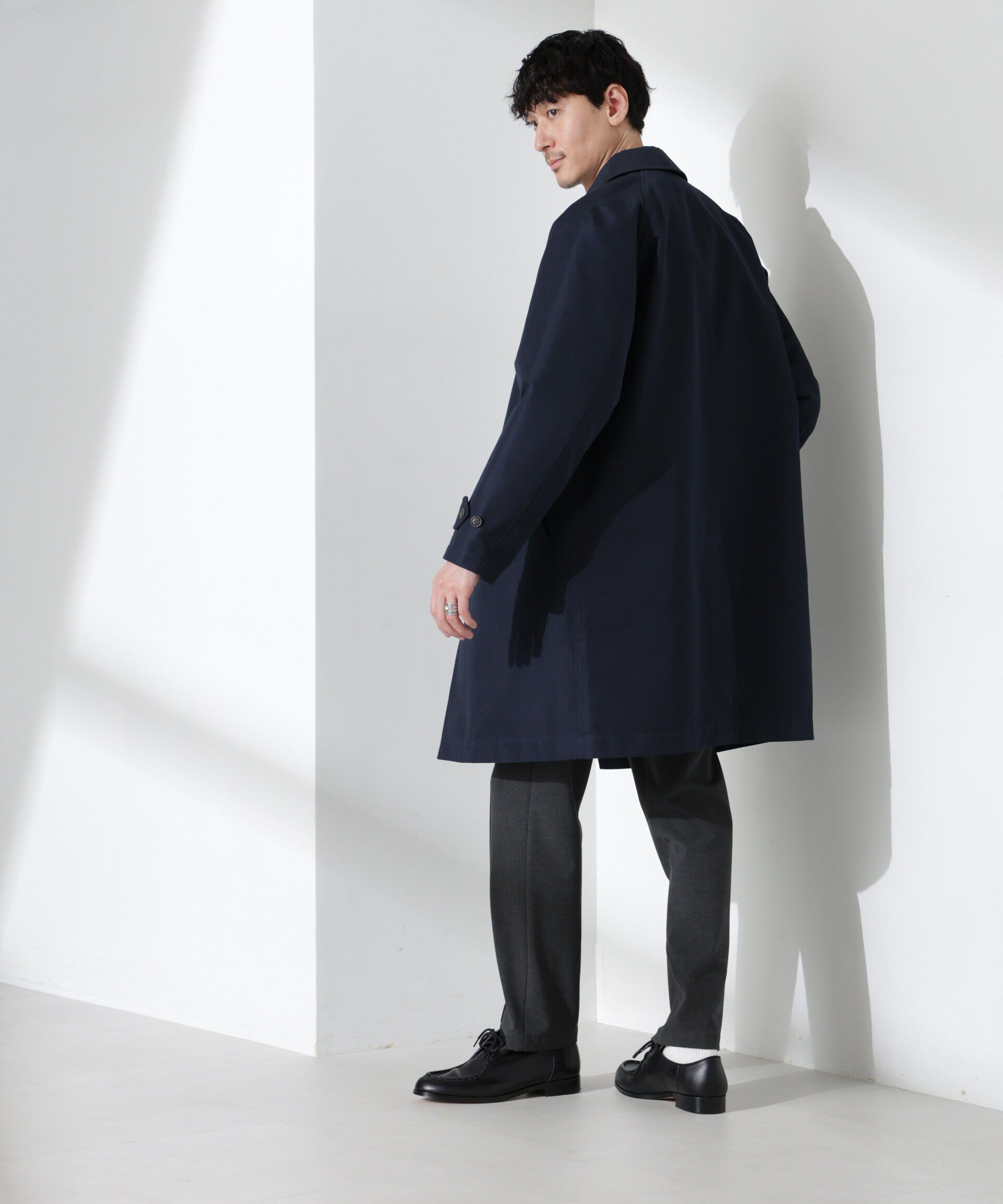 nano･universe「撥水ギャバラグランステンカラーコート」|その他|