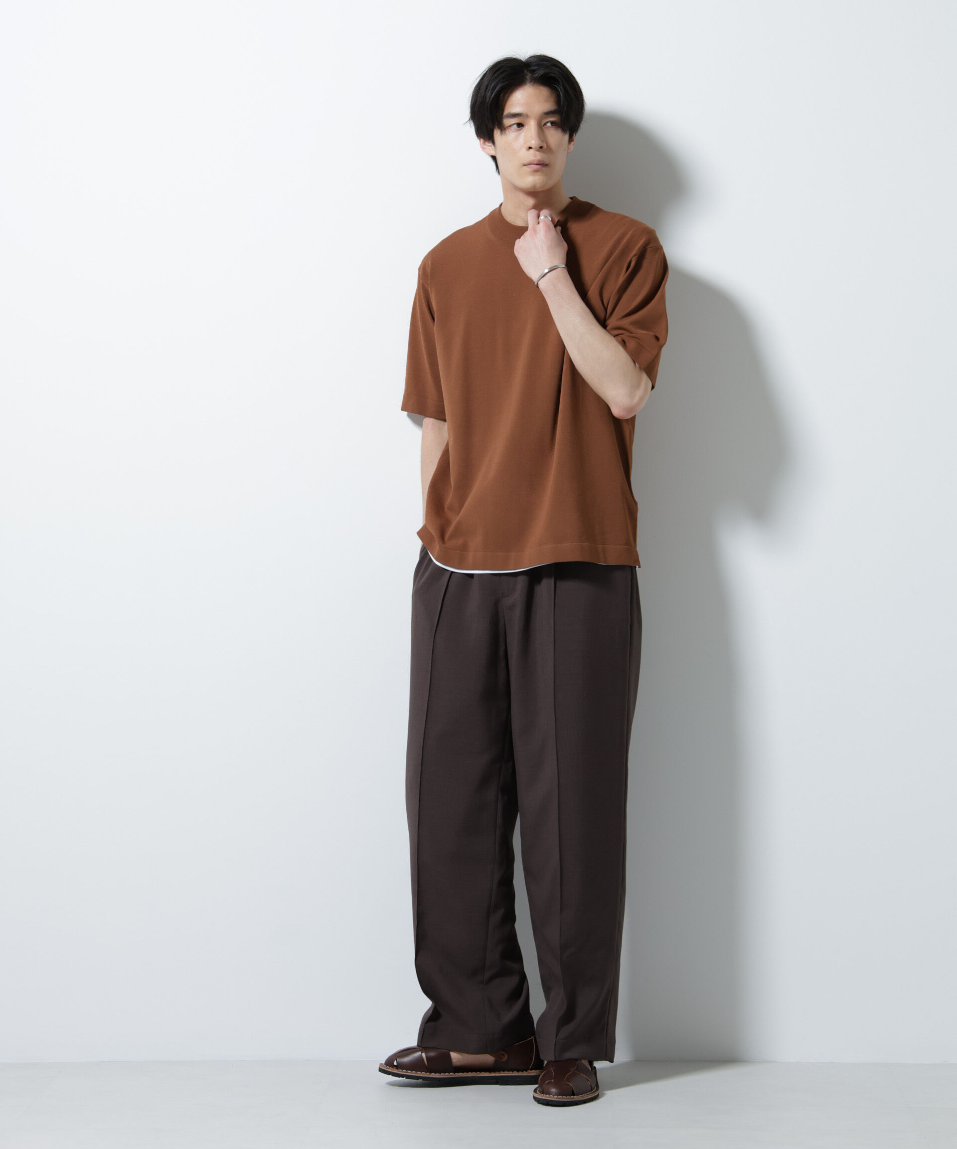 nano･universe「｢ELITE 7 FUNCTION｣モックネックニット」|ニット・セーター|