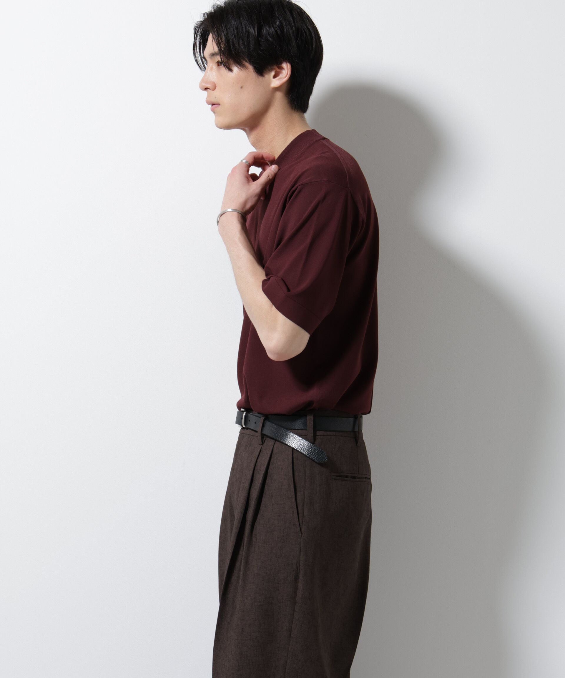 nano･universe「｢ELITE 7 FUNCTION｣モックネックニット」|ニット・セーター|