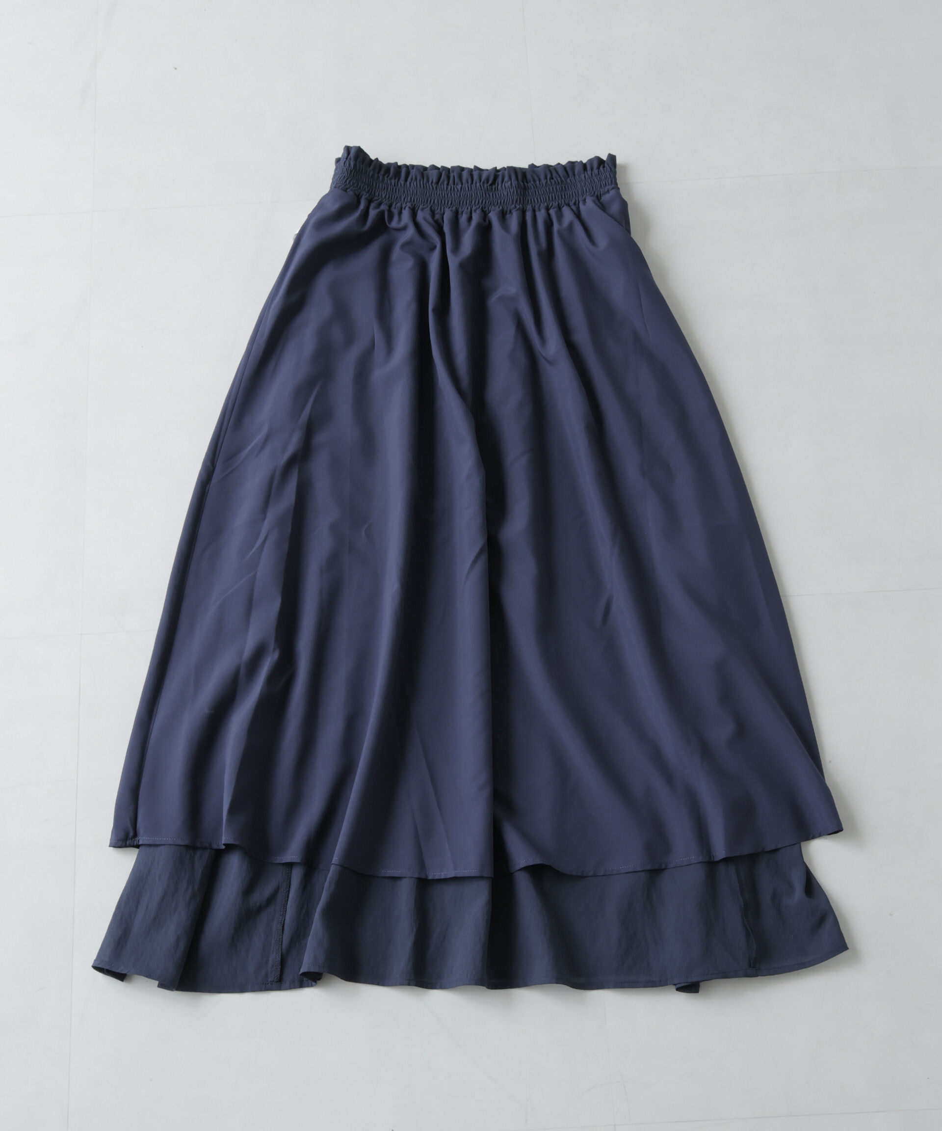nano･universe「ウエストゴムギャザーシアースカート（セットアップ可）」|スカート|