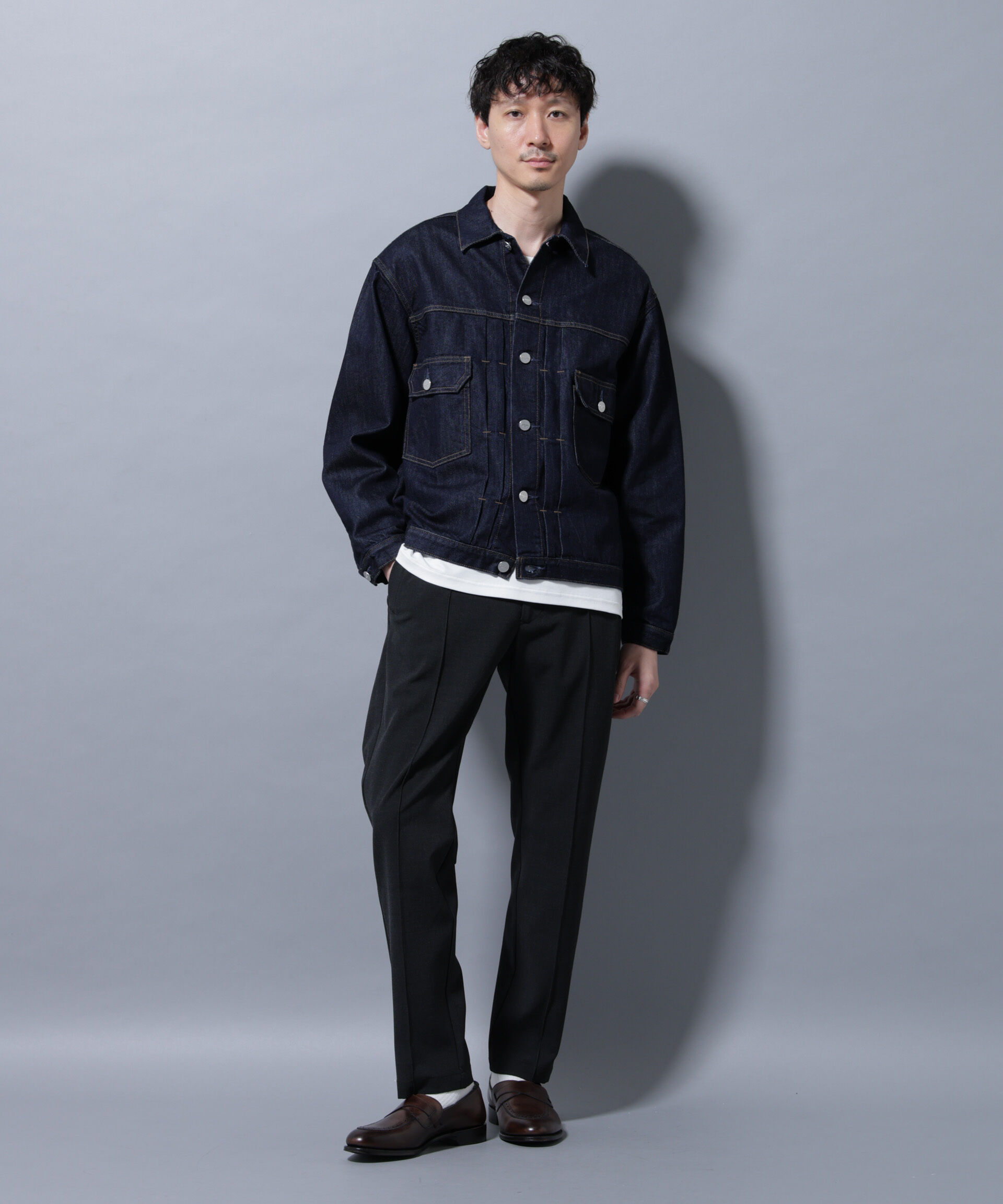 nano･universe「サイドリブストレッチイージーパンツ」|チノ|