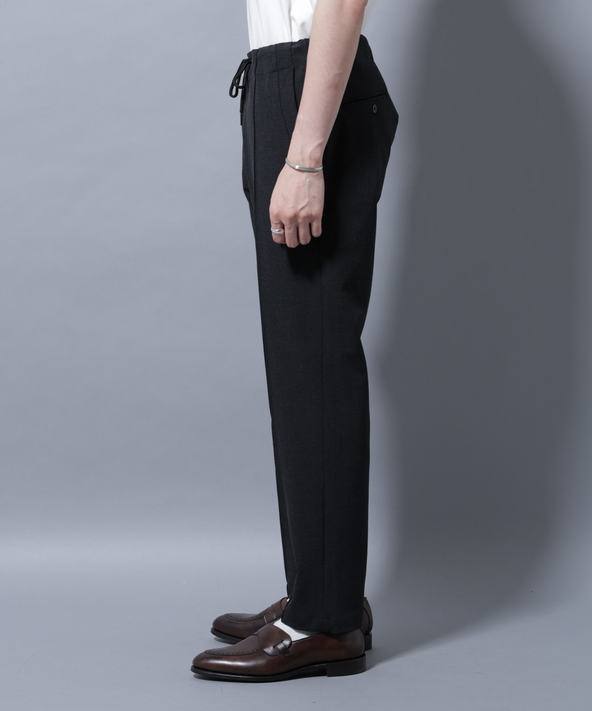 nano･universe「サイドリブストレッチイージーパンツ」|チノ|