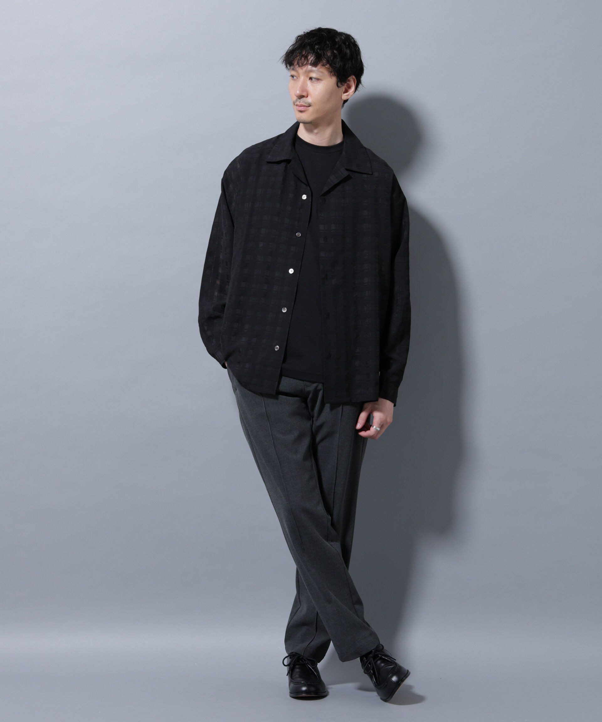 nano･universe「サイドリブストレッチイージーパンツ」|チノ|