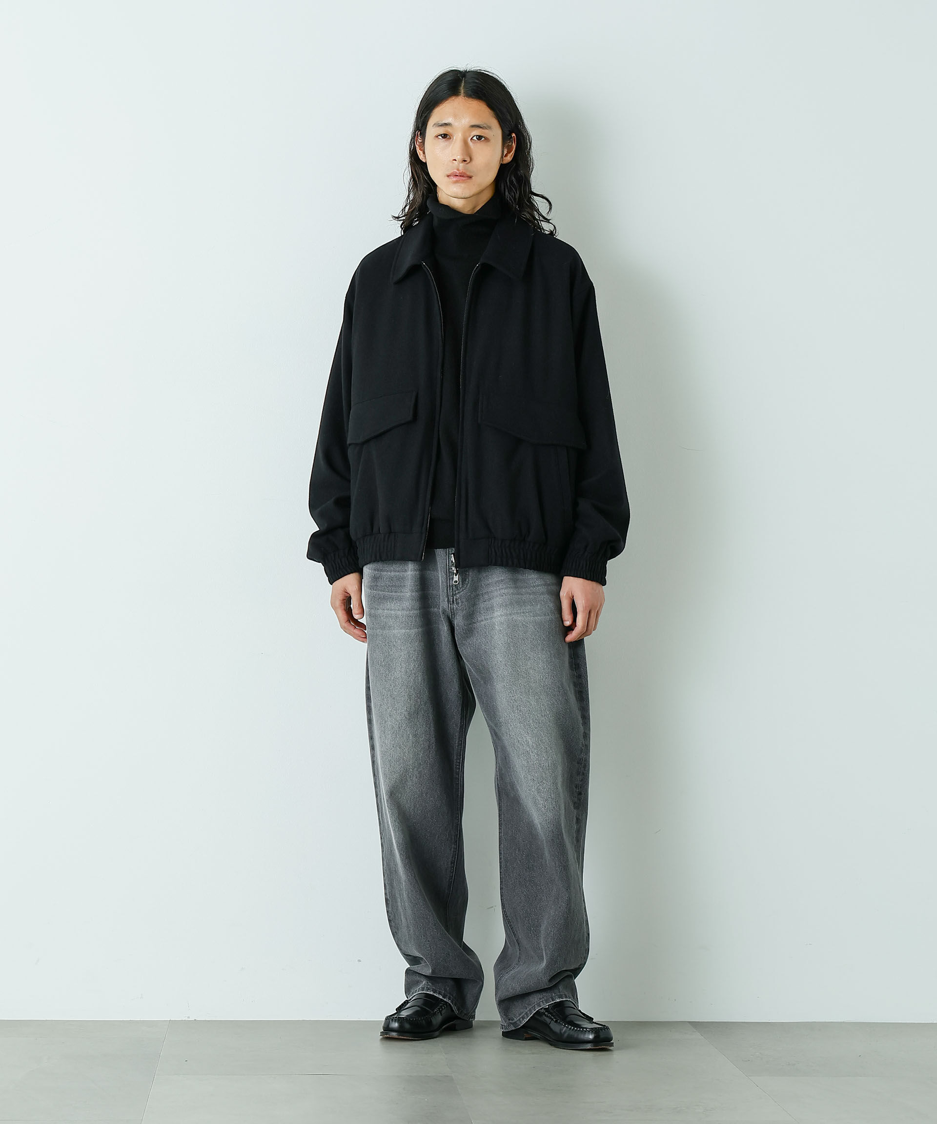 nano･universe「「HOTEL PALACE」ルーズシルエットスイングトップ」|ブルゾン・スタジャン|