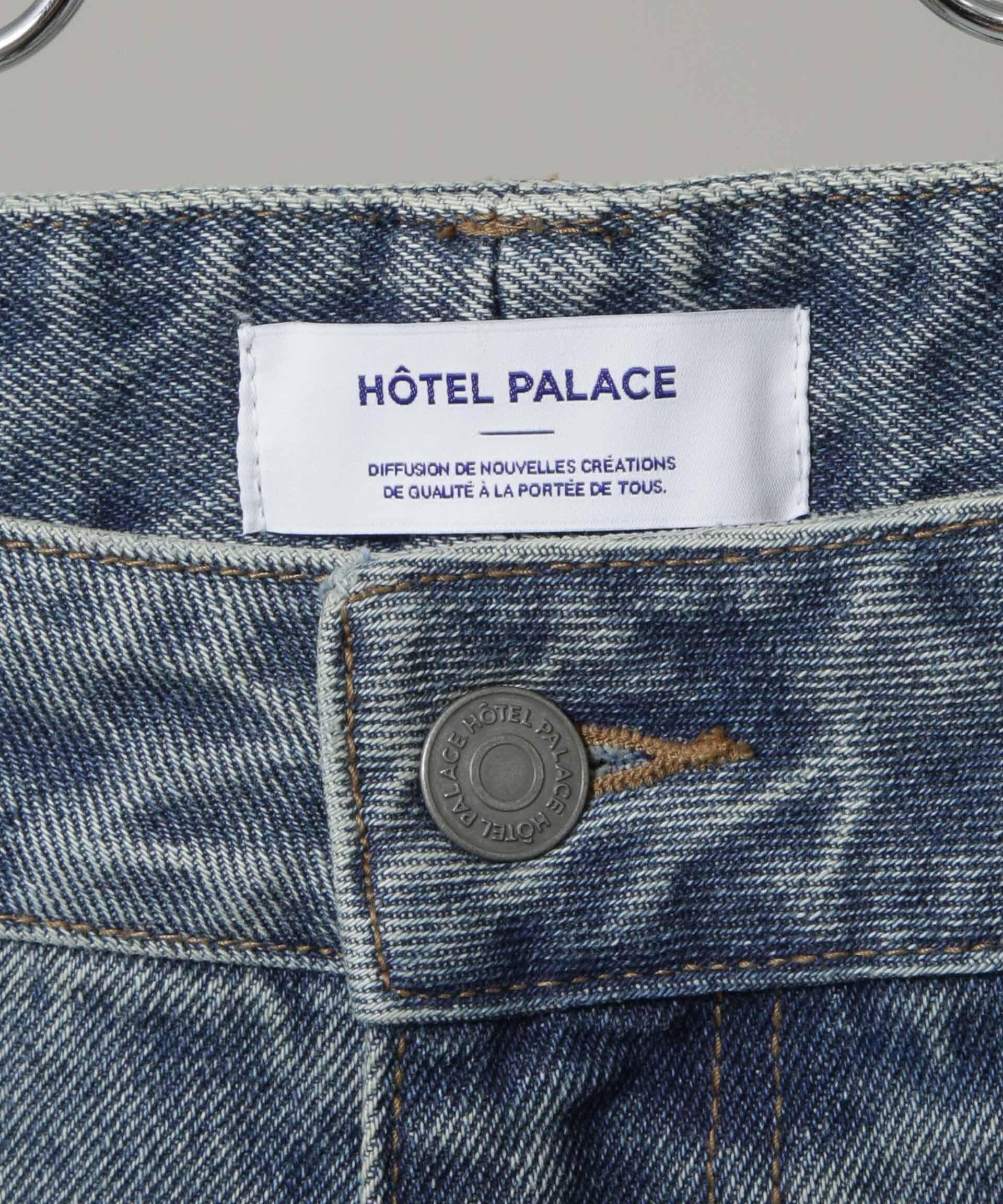 nano･universe「｢HOTEL PALACE｣ フェードデニム ルーズシルエットパンツ」|チノ|