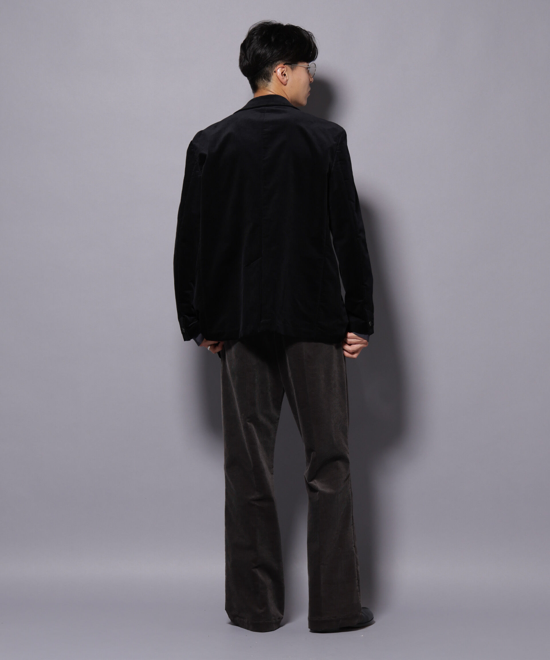 nano･universe「AIRコーデュロイ ダブルブレストジャケット/STRETCH（セットアップ可）」|テーラードジャケット|