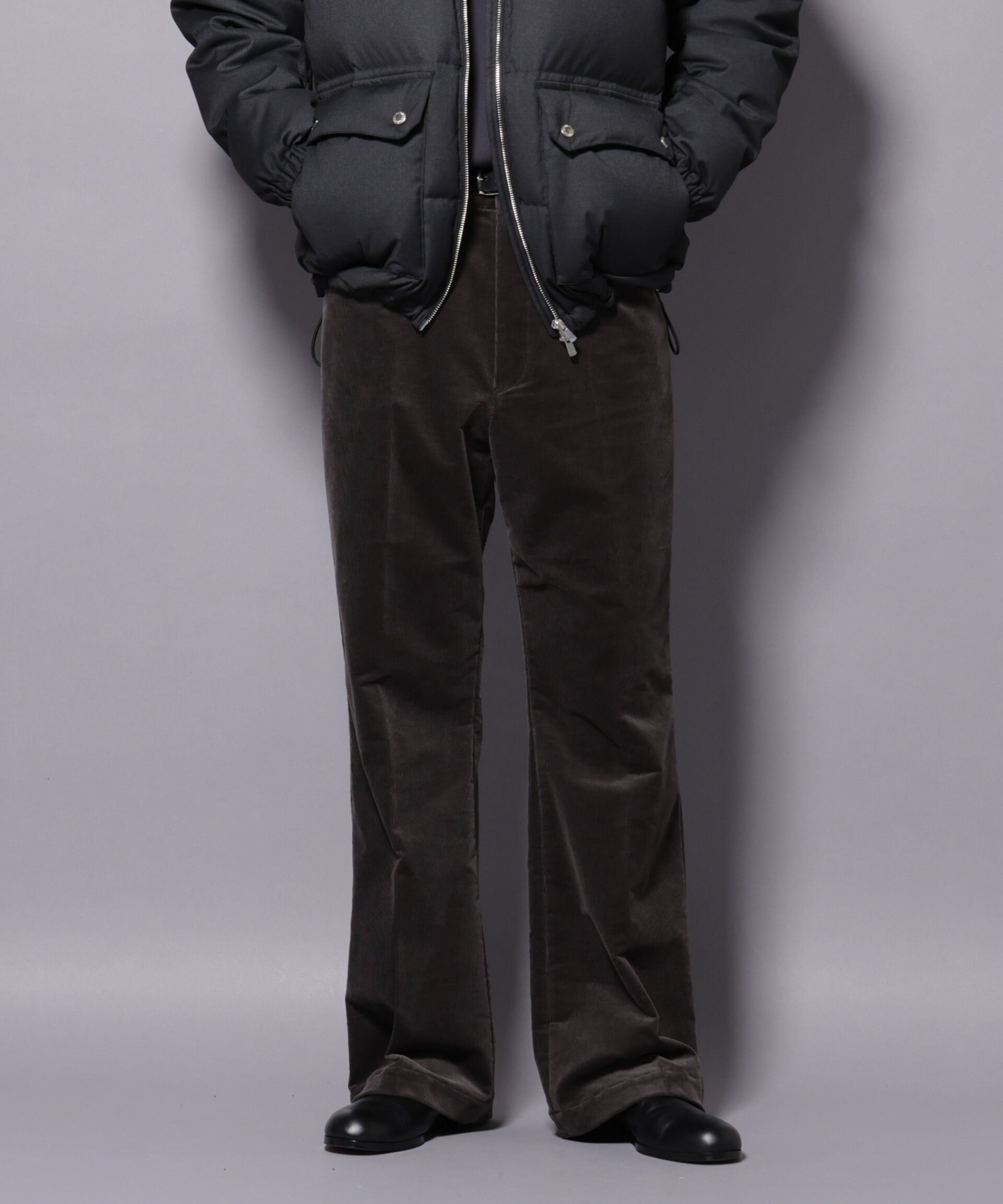 nano･universe「AIRコーデュロイ ライトフレアパンツ/STRETCH（セットアップ可）」|チノ|