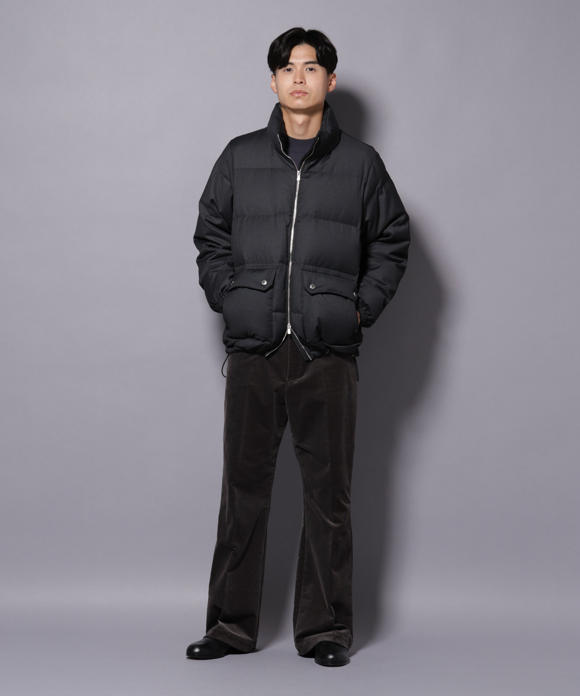 nano･universe「AIRコーデュロイ ライトフレアパンツ/STRETCH（セットアップ可）」|チノ|