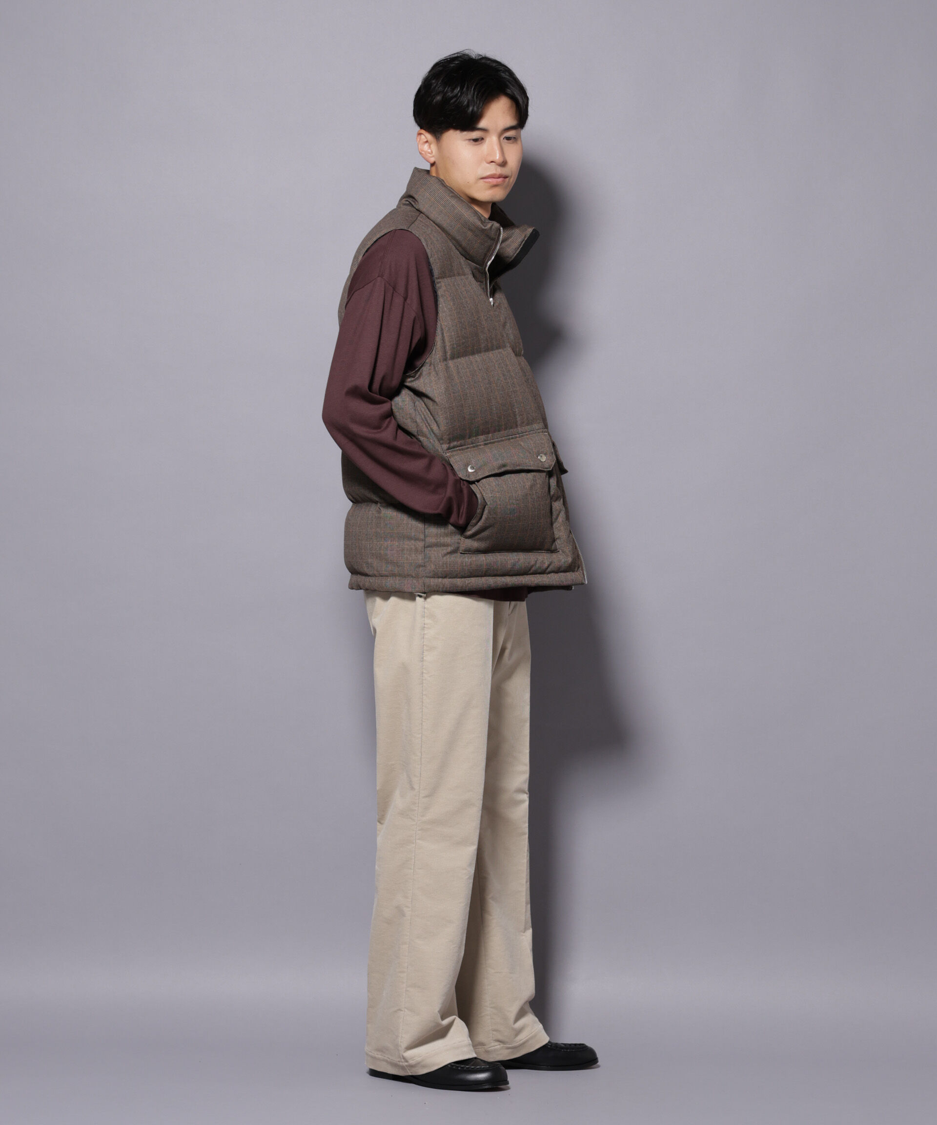 nano･universe「AIRコーデュロイ ライトフレアパンツ/STRETCH（セットアップ可）」|チノ|