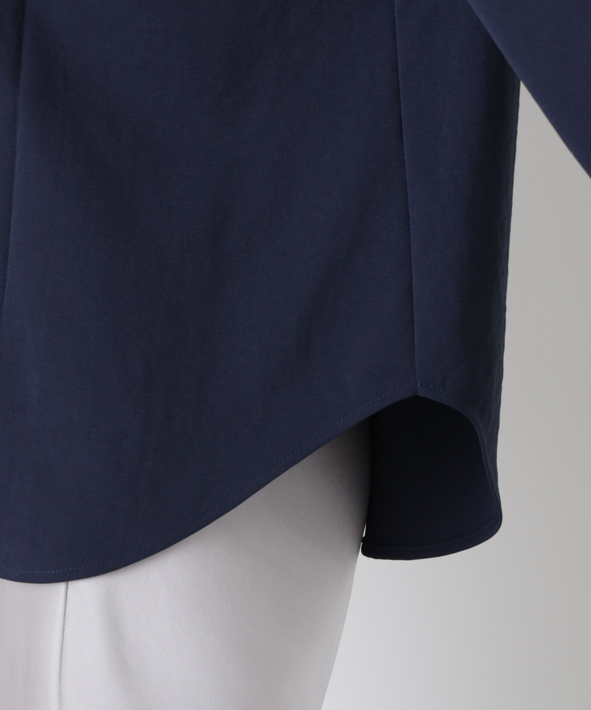 nano･universe「タックリボンブラウス」|シャツ・ブラウス|