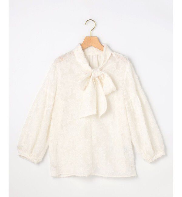 組曲「【KUMIKYOKU NAVY / 前後着用可】ヘアリーシフォン ブラウス」|シャツ・ブラウス|