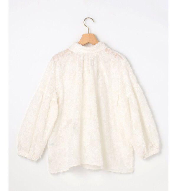 組曲「【KUMIKYOKU NAVY / 前後着用可】ヘアリーシフォン ブラウス」|シャツ・ブラウス|