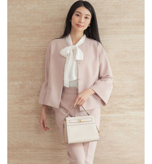 組曲「【KUMIKYOKU NAVY / 前後着用可】ヘアリーシフォン ブラウス」|シャツ・ブラウス|