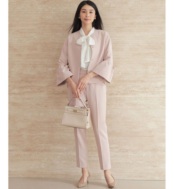 組曲「【KUMIKYOKU NAVY / 前後着用可】ヘアリーシフォン ブラウス」|シャツ・ブラウス|