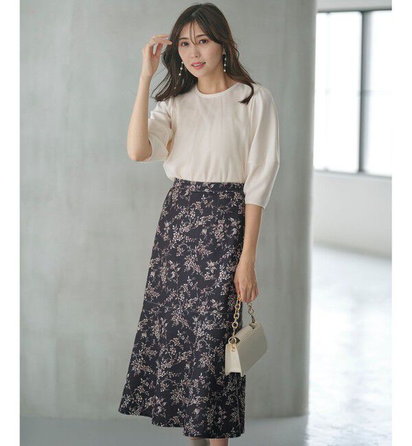 any SiS「【洗える】カットジョーゼットチュール トップス」|シャツ・ブラウス|