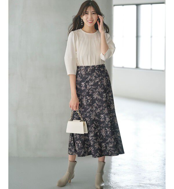 any SiS「【洗える】カットジョーゼットチュール トップス」|シャツ・ブラウス|