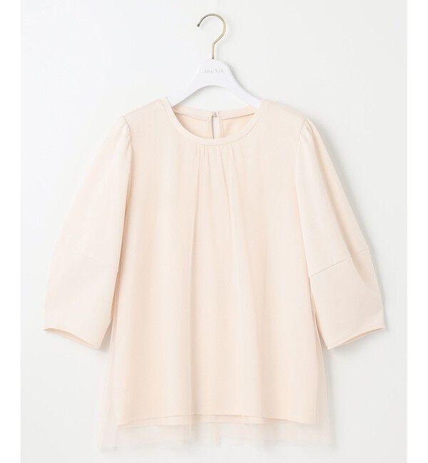 any SiS「【洗える】カットジョーゼットチュール トップス」|シャツ・ブラウス|