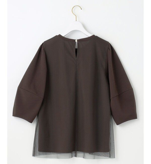 any SiS「【洗える】カットジョーゼットチュール トップス」|シャツ・ブラウス|