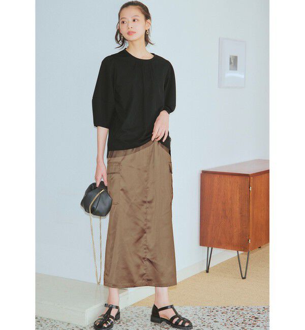 any SiS「【洗える】カットジョーゼットチュール トップス」|シャツ・ブラウス|