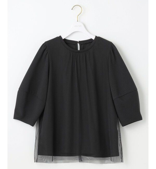 any SiS「【洗える】カットジョーゼットチュール トップス」|シャツ・ブラウス|